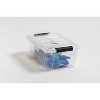 IRIS USA 12.95qt Clear View Plastic Storage Bin with Lid and Secure Latching Buckles - 2 of 4