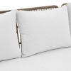 Barton 3-Pieces Outdoor Patio Sectional Set Wicker Sectional Sofa Conversation Set, Cream/Beige - 4 of 4