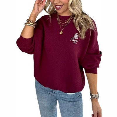Women's London Embroidered Sweatshirt - Blu Pepper