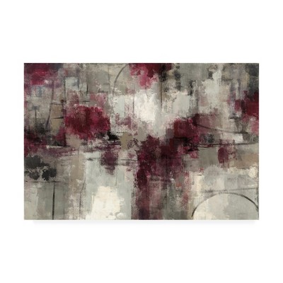 Silvia Vassileva Stone Gardens Red Gray Canvas Art Print