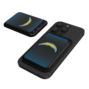 Keyscaper Los Angeles Chargers Linen Black Magnetic Credit Card Wallet - 1 of 3