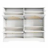 Maliang Tipping Bucket Shoe Cabinet with 4 Flip Drawers, Entryway Shoe Organizer, Freestanding Shoe Rack with 2 Hooks for Hallway - 2 of 4