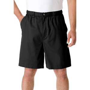 KingSize Men's Big & Tall Knockarounds 8" Full Elastic Plain Front Shorts - 1 of 4