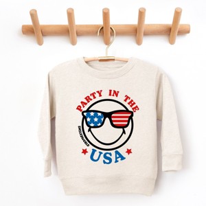 The Juniper Shop SmileyWorld Party in the USA Smiley Face Toddler Sweatshirt - 1 of 4