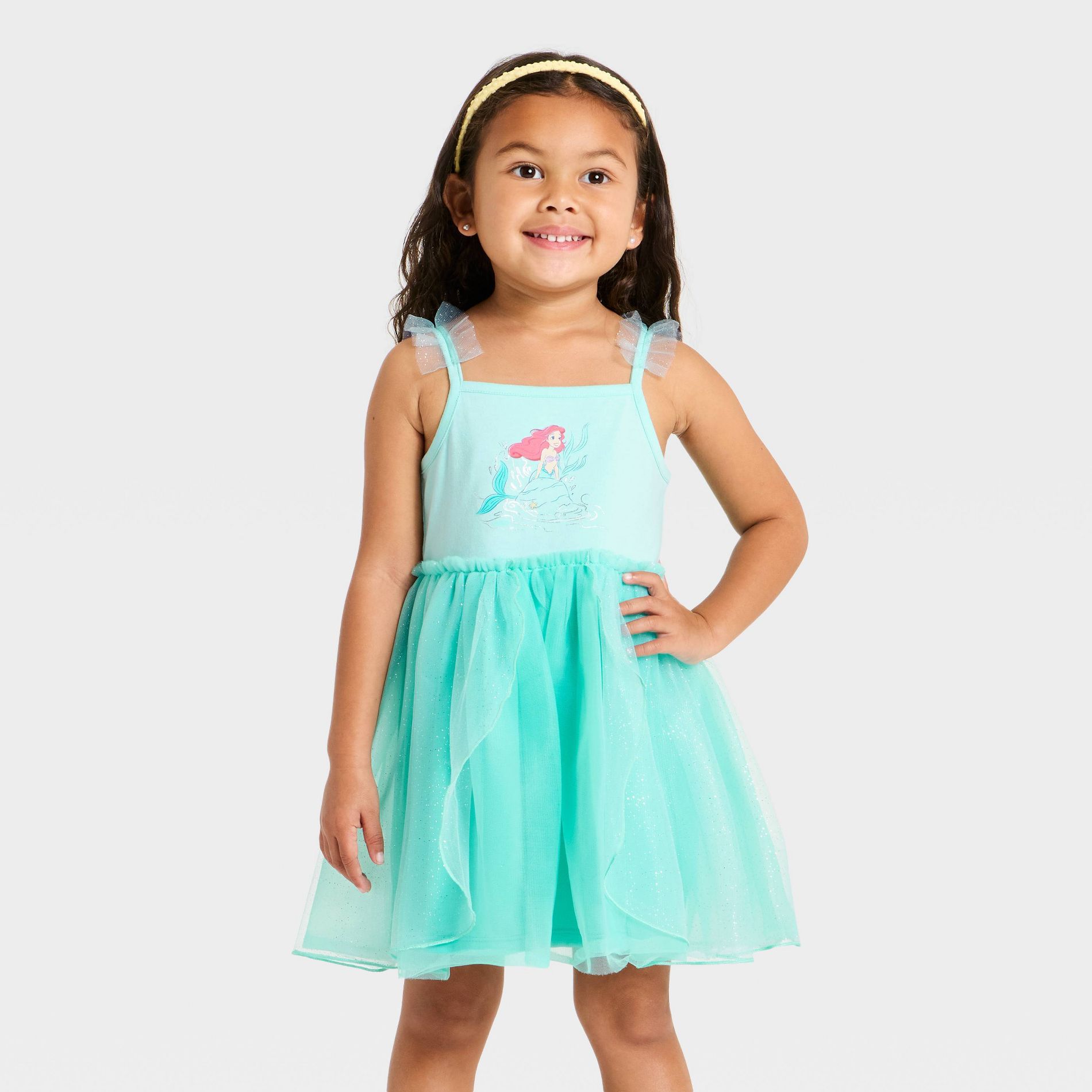 Toddler Girls' Disney Princess Ariel Dress - Aqua Blue