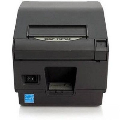 Star Micronics TSP743IIW-24L GRY Direct Thermal Printer - Monochrome - Desktop, Wall Mount - Label Print - 3.15" Print Width - 9.84 in/s Mono