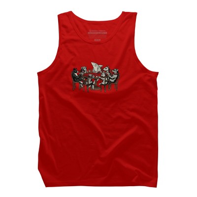 Men's Design By Humans Card Shark By valorandvellum Tank Top