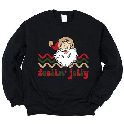 Simply Sage Market Women's Graphic Sweatshirt Feelin' Jolly Stripes