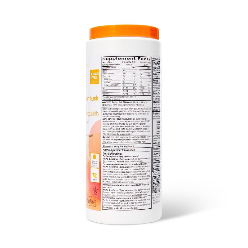 Fiber Therapy Multi-Benefit Daily Fiber Supplement - Orange - 15oz - up &#38; up&#8482;, 5 of 6