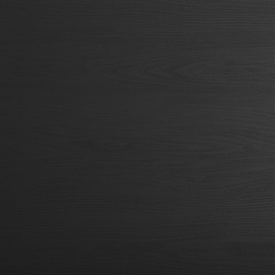 Black Wood Grain 3-Shelf Bookcase with Oil Rubbed Bronze Frame