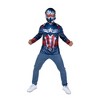 Marvel Men's Captain America Halloween Costume Apparel Top - 2 of 4
