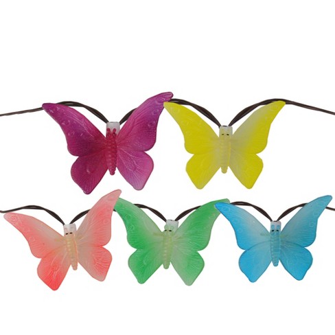 Northlight Set Of 10 Battery Operated Led Butterfly Garden Patio