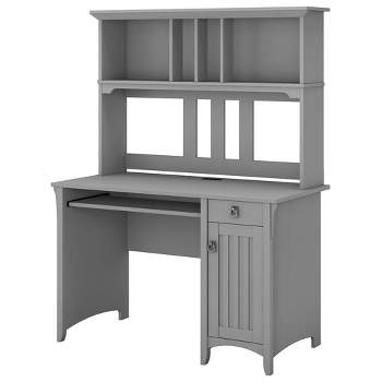 Salinas Computer Desk with Hutch Gray - Bush Furniture