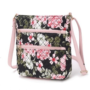 MKF Collection Lainey Quilted Cotton Botanical Pattern Women’s Crossbody Bag by Mia K - 1 of 4