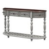 Curved Console Table with 4 Drawers and 1 Shelf and Multi-Functional Use - 4 of 4