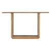 CAVINAS Minimalist Console Table with Curved Corners,Entryway Table with U-Base Design and Natural Wood Veneer for Living Room - 4 of 4