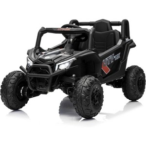 12V Kids Ride On UTV Truck with Remote, Switchable 4WD/2WD, Spring Suspension, EVA Tires, Bluetooth, Music & LED Lights - 1 of 4