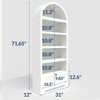 72" Tall Arched Pantry Cabinet with Drawer, 5-Tier Kitchen Pantry Cabinet, Wooden Storage Cabinet for Dining Room, Kitchen, Living Room - 2 of 4