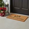 HomeRoots 24" X 36" Brown And Dark Green Christmas Merry Christmas Outdoor Coir Door Mat - 2 of 4