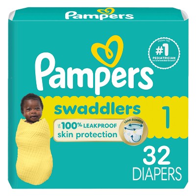 Pampers Swaddlers Sensitive Disposable Diapers - (Select Size and Count)