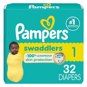 Pampers Swaddlers Sensitive Disposable Diapers - (Select Size and Count) - 1 of 4