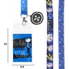 Coraline Twitchy Witchy Girl 22-inch Lanyard with Clear ID Sleeve and Rubber Charm - 3 of 4