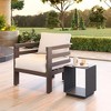 Zuo Kokos Side Table Charcoal - 2 of 4