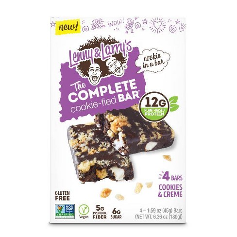 Lenny & Larry's The Complete Cookie-fied Bar  - Cookies & Creme - 4ct - image 1 of 4