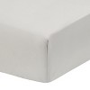 Everyday Kids Gray Fitted Crib Sheet – Soft 100% Microfiber – Fits Standard Crib Mattress 28" x 52" – Breathable Baby Nursery Bedding - 3 of 4
