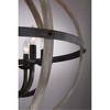 Quoizel Lighting Fusion 6 - Light Chandelier in  Rustic Black - 4 of 4