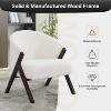 Teddy Accent Chair,Mid-Century Modern Wooden Accent Chair with Wood Legs,Comfy Upholstered - 4 of 4
