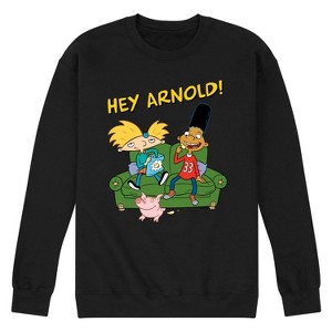 Men's - Hey Arnold! - Arnold, Gerald, and Abner Graphic Fleece Sweatshirt - 1 of 4