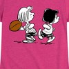 Girls' - Peanuts - Marcie Patty Football Fitted Short Sleeve Graphic T-Shirt - 2 of 4