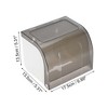 Unique Bargains Flip Style Tissue Box Cover Gray White 1 Pc - image 2 of 3