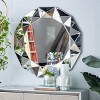 Olivia & May Glam Wood Starburst Wall Mirror Silver: Large Round, No Assembly, MDF Frame - 2 of 4