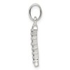 Black Bow Jewelry Sterling Silver and CZ, Lauren Collection, Initial I Pendant - 2 of 4