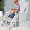 Foldable 3 Steps Stool for Toddlers with Handles, Adjustable Kids Step Stool for Bathroom Sink, Kitchen, Bed, Toilet Potty Training, Anti-Slip - 4 of 4