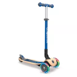 Globber Primo Foldable Wood Scooter - Navy Blue