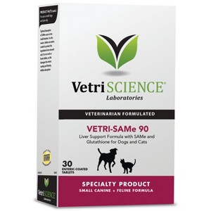 VetriScience Vetri-SAMe 90 mg, Liver Support for Dogs & Cats, 30 tablets - 1 of 2