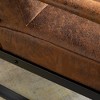 NicBex Accent Chair with Durable Square Metal Frame Lounge Chair Modern Armchair Reading Chair Comfy Chair for Living Room, Light Brown - 4 of 4
