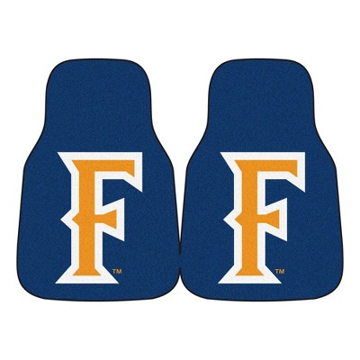 NCAA Cal State Fullerton Titans Carpet Car Mat Set - 2pc