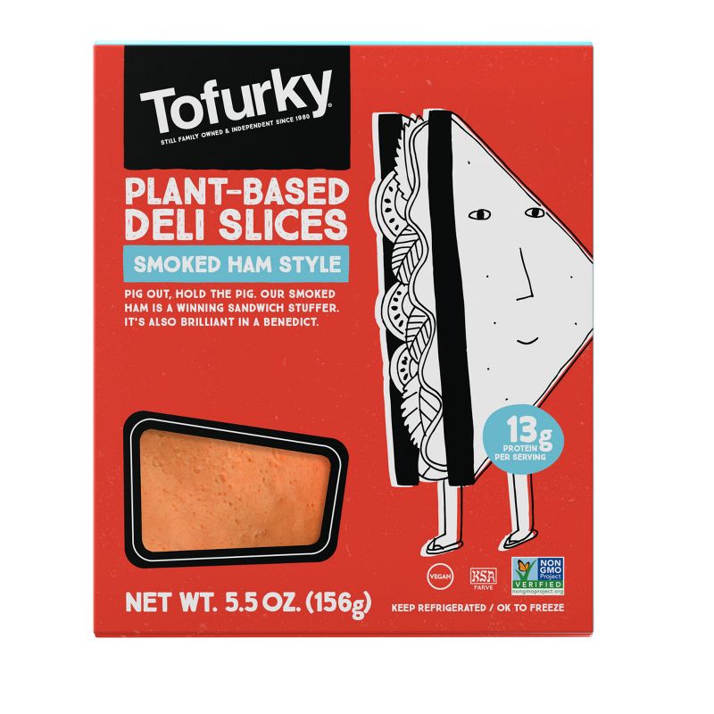 Tofurky Smoked Ham Style Plant-Based Deli Slices - 5.5oz/15ct, 1 of 8