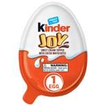 Kinder Joy Sweet Cream Topped with Cocoa Wafer Bites Milk Chocolate Treat + Toy - 0.7oz