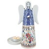 Blue Rose Polish Pottery L035 Manufaktura Large Angel Luminary - 2 of 2