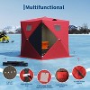 TackView Pop Up Ice Fishing Tent, Windproof Portable Hub Design - 3 of 4