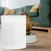 Amici Pet Small White Metal Canister (8" H x 5.5" L) - Airtight Gasket Lid & Handle, Embossed with Puppy Paws - Decorative Pet Food Storage Jar, 64 Oz - 4 of 4