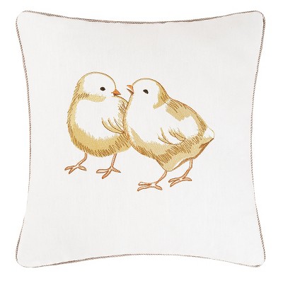 C&F Home 18" x 18" Chicks Embroidered Throw Pillow