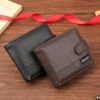 Generic Leather Wallet with Belt Buckle Button Closure Bank Credit Card Slots Coin/Airtag pockets - 2 of 4