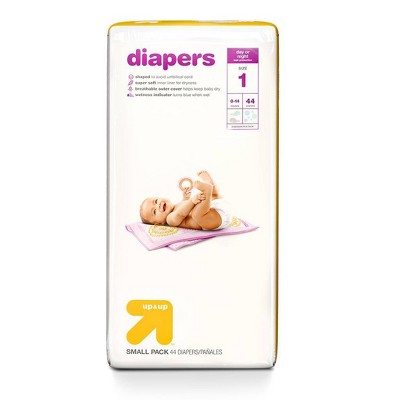 Diapers Small Pack Size 1 44ct - Up&Up™