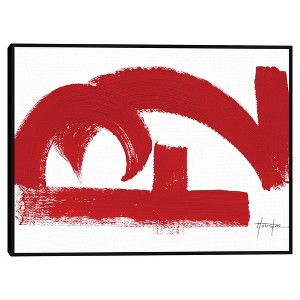 30" x 40" Teasing 1 by Dan Houston Framed Canvas Art Print - Masterpiece Art Gallery: Modern Horizontal Wall Decor - 1 of 4